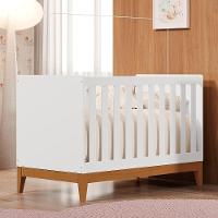 Berço Americano Mini Cama Flip Branco Fosco - Reller Móveis Branco Fosco - 2