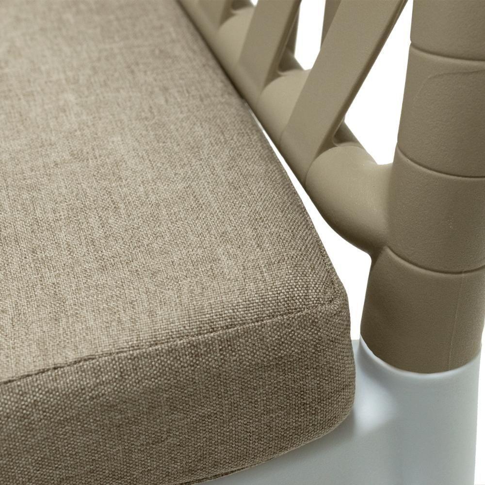 Cadeira Estofada Design Riva Em Polipropileno - Branco/nude - 7