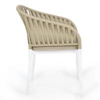 Cadeira Estofada Design Riva Em Polipropileno - Branco/nude - 5