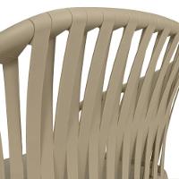 Cadeira Estofada Design Riva Em Polipropileno - Branco/nude - 8