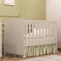 Berço Americano Katatau Areia Fosco Com Colchão D18 - Reller Móveis Areia Fosco - 2