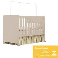 Berço Mini Cama Katatau Flex Areia Fosco Com Colchão D18 De 10cm - Reller Móveis Areia Fosco - 5