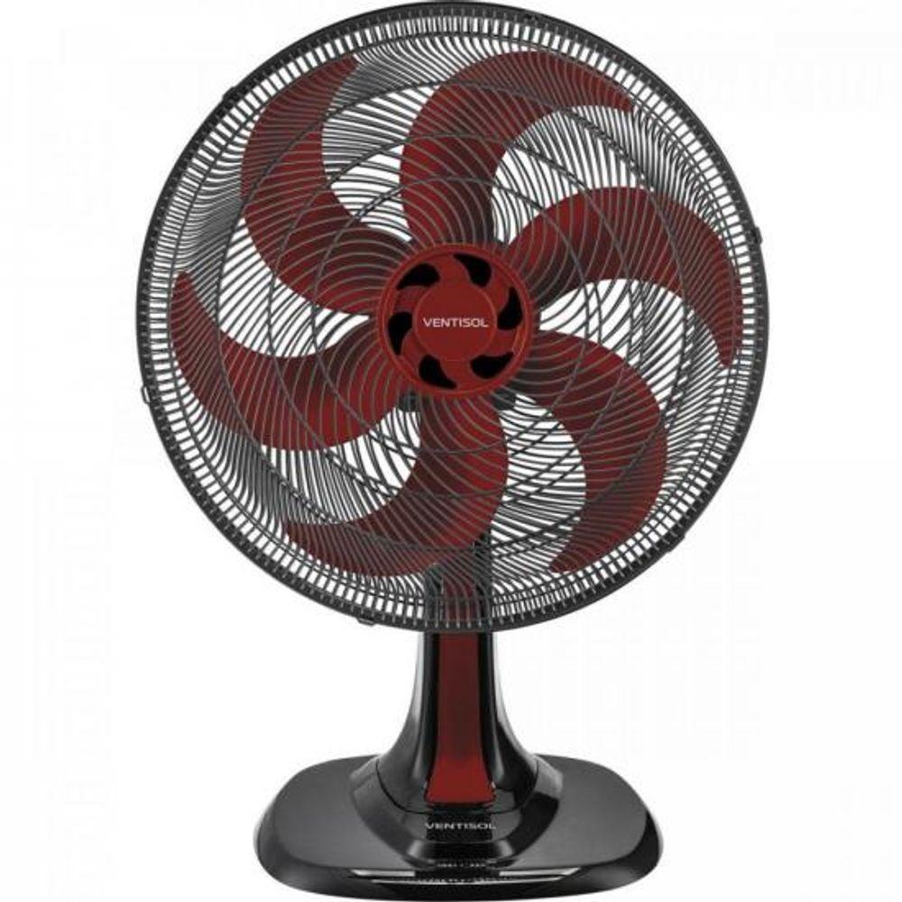 Ventilador De Mesa 40 Cm 110V Turbo6 Vermelho Ventisol - 1