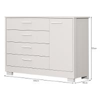 Jogo De Quarto Infantil Zaki Cômoda E Berço Katatau Branco Fosco - Reller Móveis Branco Fosco