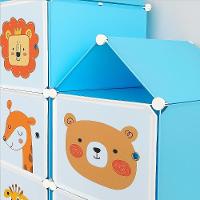 Guarda Roupa Castelo Infantil Armario Organizador Brinquedos Roupas Sapateira 13 Nichos Prateleiras