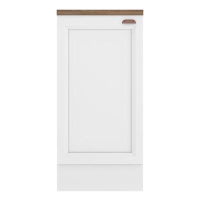 Balcão Unna 1 Porta 41cm Branco Com Tampo Mdp - Poliman Móveis Branco