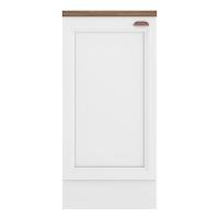 Balcão Unna 1 Porta 41cm Branco Com Tampo Mdp - Poliman Móveis Branco - 1