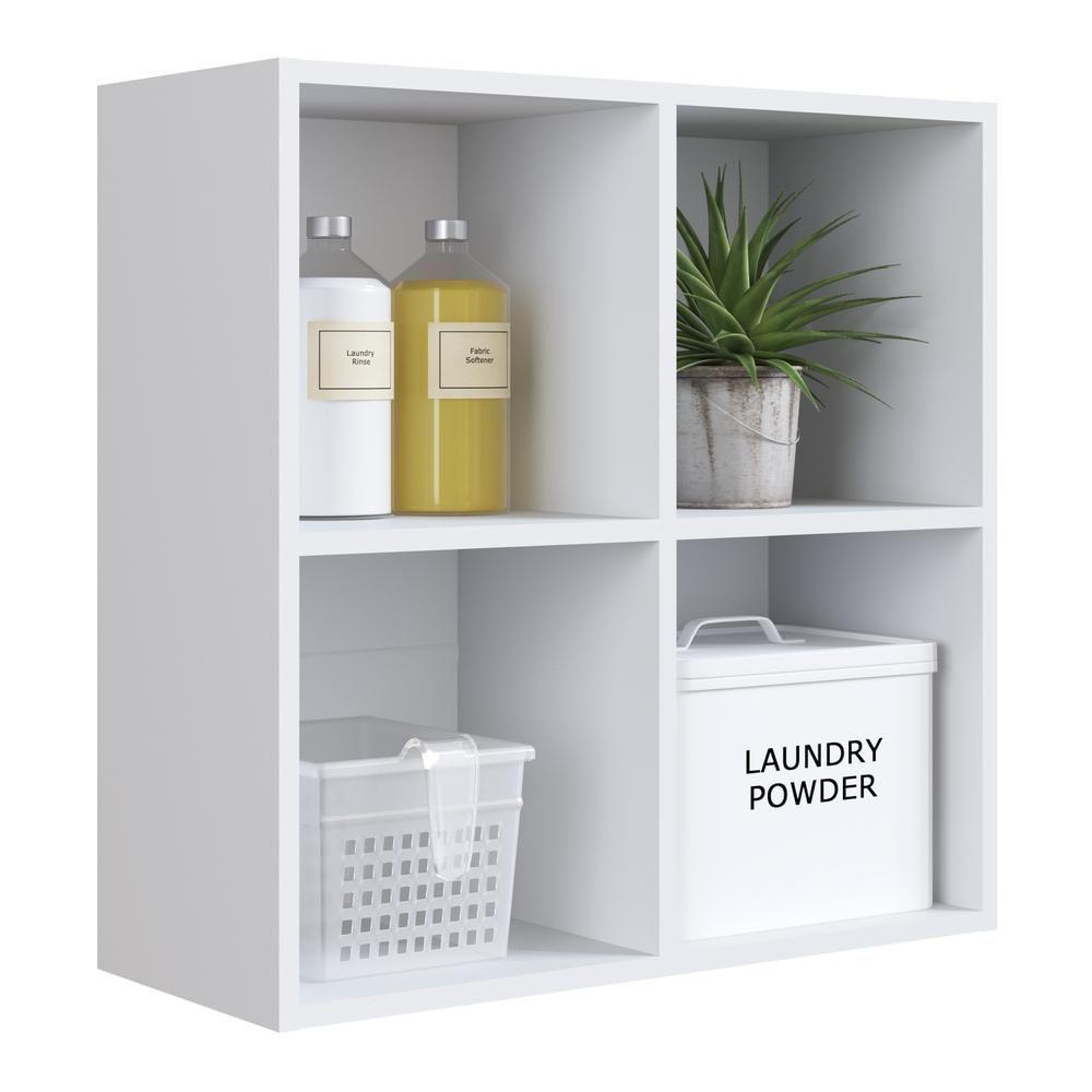 Armário Lavanderia Com Prateleiras Multimóveis Cr30034 Branco Branco - 1