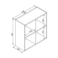 Armário Lavanderia Com Prateleiras Multimóveis Cr30034 Branco Branco - 3