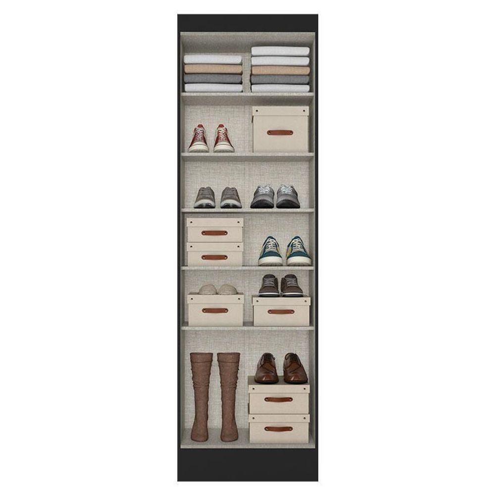 Armário Multiuso 2 Portas Space Preto Acetinado - Thb - 2