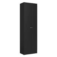 Armário Multiuso 2 Portas Space Preto Acetinado - Thb - 1