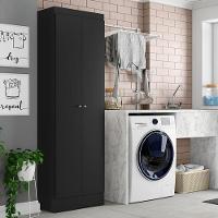 Armário Multiuso 2 Portas Space Preto Acetinado - Thb