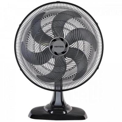 Ventilador De Mesa 50 Cm 110V Turbo6 Preto Ventisol