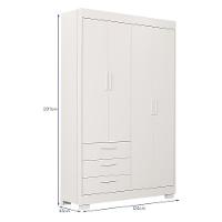 Jogo De Quarto Infantil Zaki Guarda Roupa E Berço Katatau Branco Fosco - Reller Móveis Branco Fosco