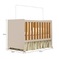 Dormitório Infantil Zaki Guarda Roupa, Cômoda E Berço Katatau Areia Fosco-savana - Reller Móveis Areia Fosco-savana - 7