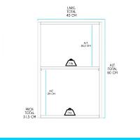 Armário Aéreo Cozinha Modulada 40 X 60 Cm Mdp Menu Móveis Branco - 3