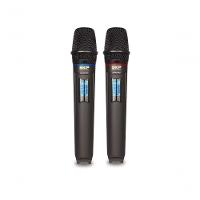 Microfone Uhf-600 Duplo De Mão Multifrequência Sem Fio Sauhf600pro - 2