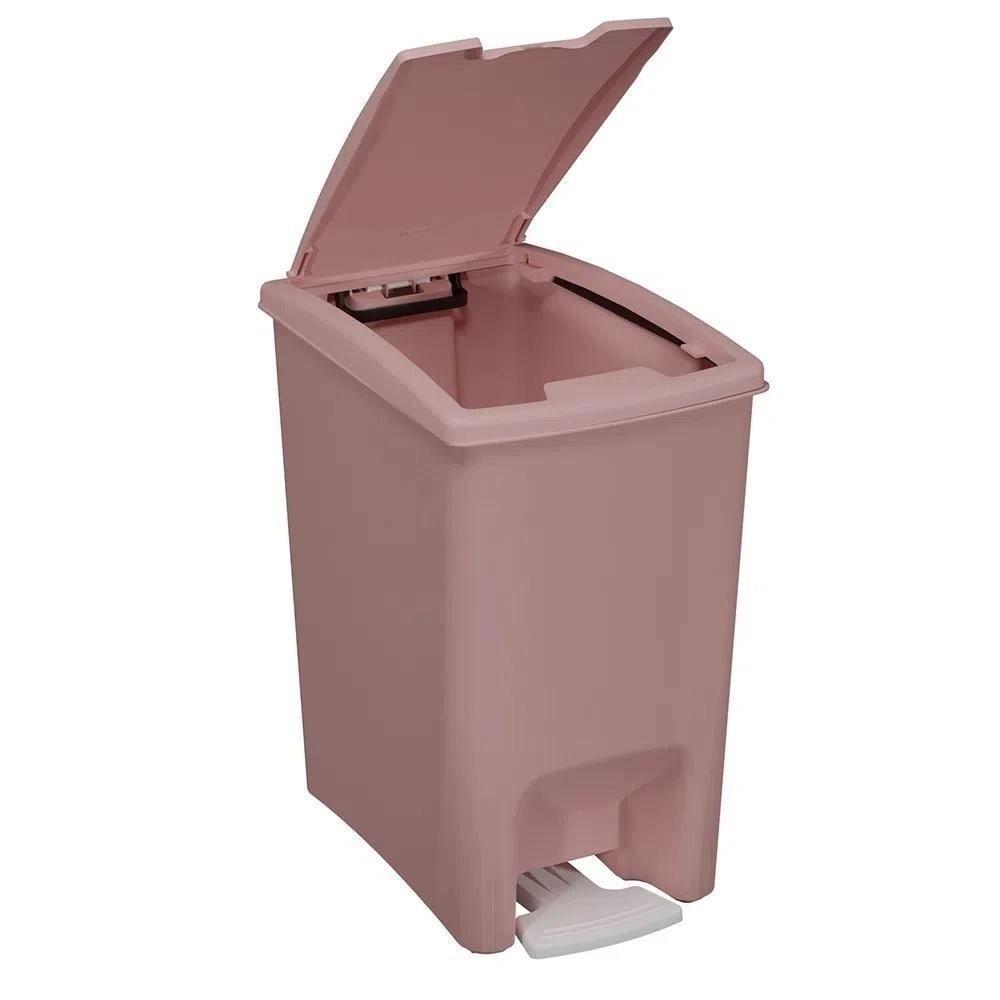 Lixeira Com Dupla Abertura Astra Lpda10*rse-br - Branco - 4