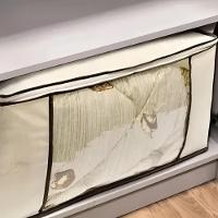 Cesto Organizador Dobravel Caixa Guarda Roupa Saco Organizadora Multiuso Grande Anti Mofo Cobertor - 2