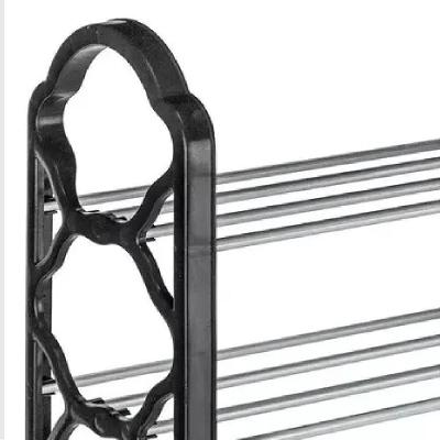 Prateleira Sapateira Vertical Multiuso Organizador Grande 10 Pares Closet Sala Lavanderia Preto
