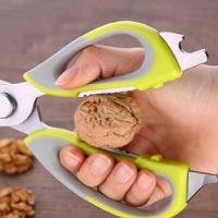 Tesoura Culinaria Profissional Multifuncoes 6 Em 1 Faca Descasca Corta Quebra Nozes Abre Garrafa Em - 6