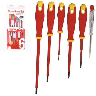 Jogo Chaves Fenda E Philips Isolada Eletricista 1000v Imantada 6 Peças Profissional