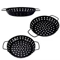 Panela Churrasqueira Fritadeira Grelha Antiaderente Cesto Churrasco Legumes Camarao Peixe Grelhado - 8