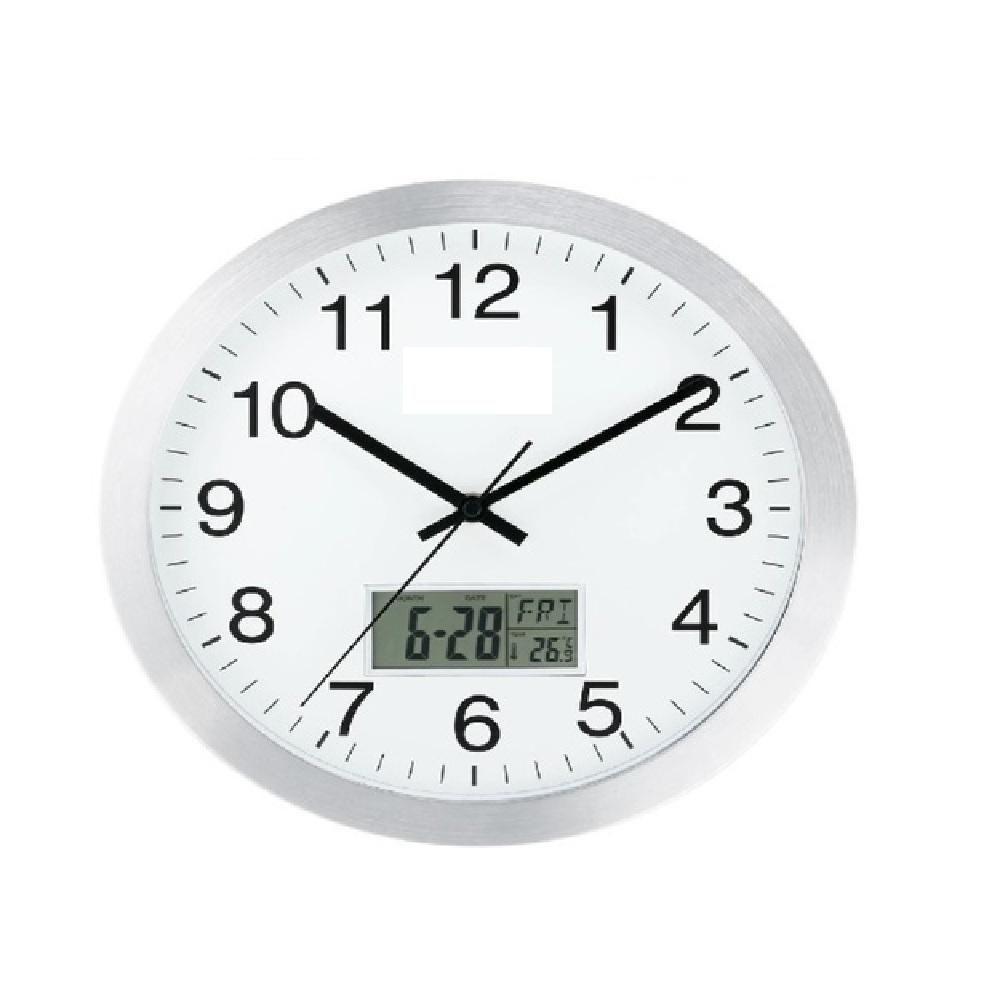 Relogio Parede Completo Termometro Digital Calendario Despertador Escritorio Sala Escritorio - 1