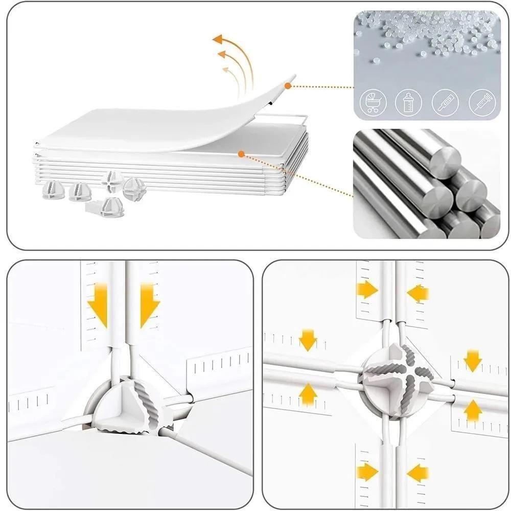 Guarda Roupa Castelo Infantil Armario Organizador Brinquedos Roupas Sapateira 13 Nichos Prateleiras - 6