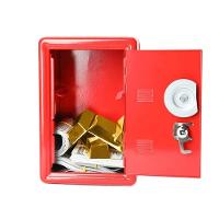 Cofre Metal Portatil Trava Secreta Moedas Documentos Itens Pessoais Infantil Adulto Cofrinho - 3