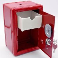 Cofre Metal Portatil Trava Secreta Moedas Documentos Itens Pessoais Infantil Adulto Cofrinho - 5