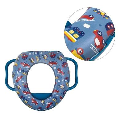 Assento Redutor Sanitário Infantil Alças Adaptador Acolchoado Vaso Desfralde Criança Bebê Meninas