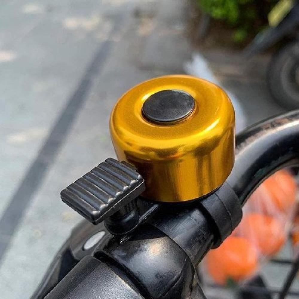 Campainha Sino Bicicleta Retrô Metálico Som Tradicional Design Clássico Dourado - 5