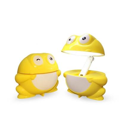 Luminária Mesa Cômoda Led Infantil Sapo Dobrável Design Articulável Decoração Quarto Bebê Criança
