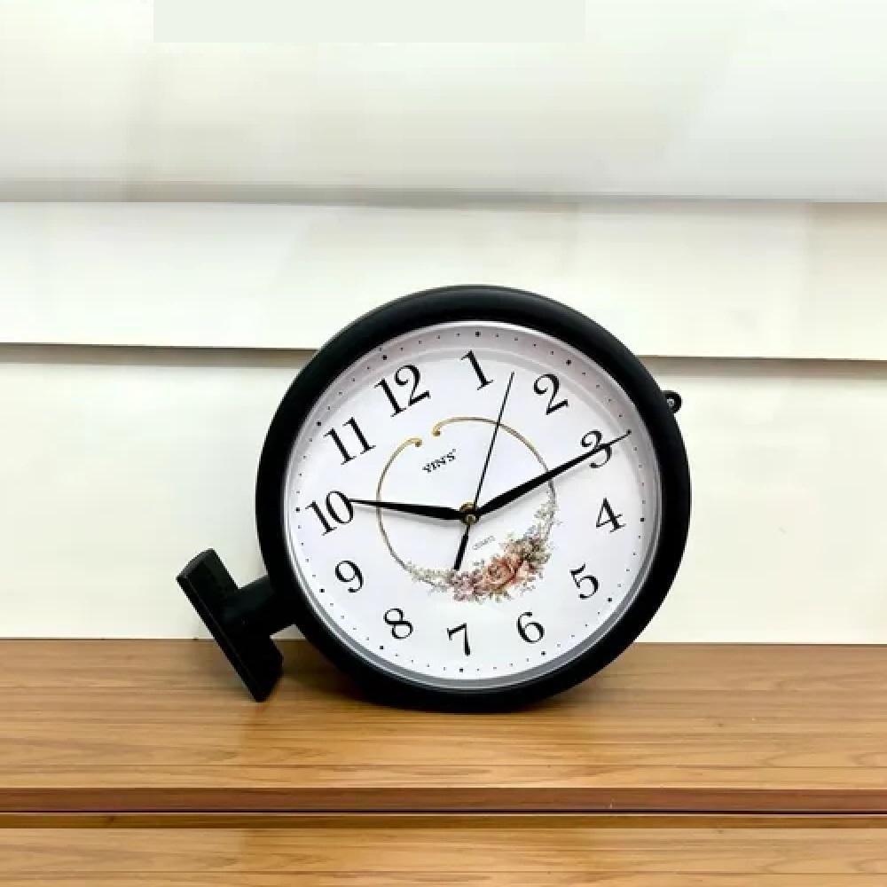 Relógio Parede Dupla Face Vintage Estação Decorativo Luxo - 4