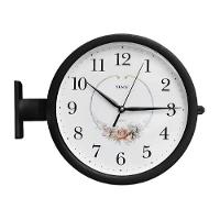 Relógio Parede Dupla Face Vintage Estação Decorativo Luxo - 1