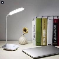 Luminaria Mesa Led Articulada Abajur Touch Flexivel Branca Leitura Estudo Trabalho Quarto Escritorio - 3