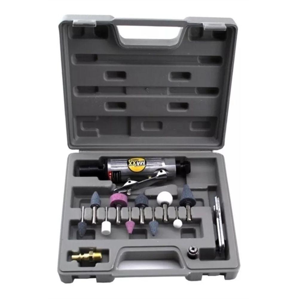 Kit Mini Retifica Pneumática Lixadeira C- Vários Acessórios - 2