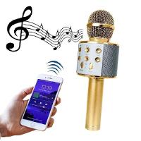 Microfone Bluetooth The Voice Karaokê Caixa Som Portátil Sem Fio Musical Brincadeira Crianças Festas - 3