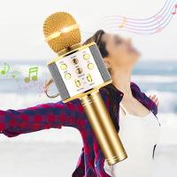 Microfone Bluetooth The Voice Karaokê Caixa Som Portátil Sem Fio Musical Brincadeira Crianças Festas - 5