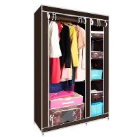 Guarda Roupa Cabideiro Organizador Portátil 4 Prateleiras Compacto Arara Closet Praia Quarto Brechó - 5