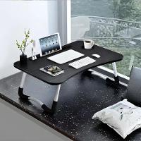 Mesa Colo Portátil Dobrável Suporte Multiuso - Preto - 3