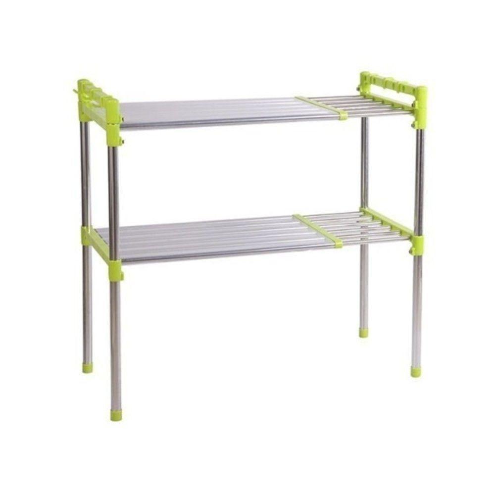 Prateleira Inox Organizador Cozinha Banheiro Estante Ajustavel Multifuncional Microondas Sapateira - 1