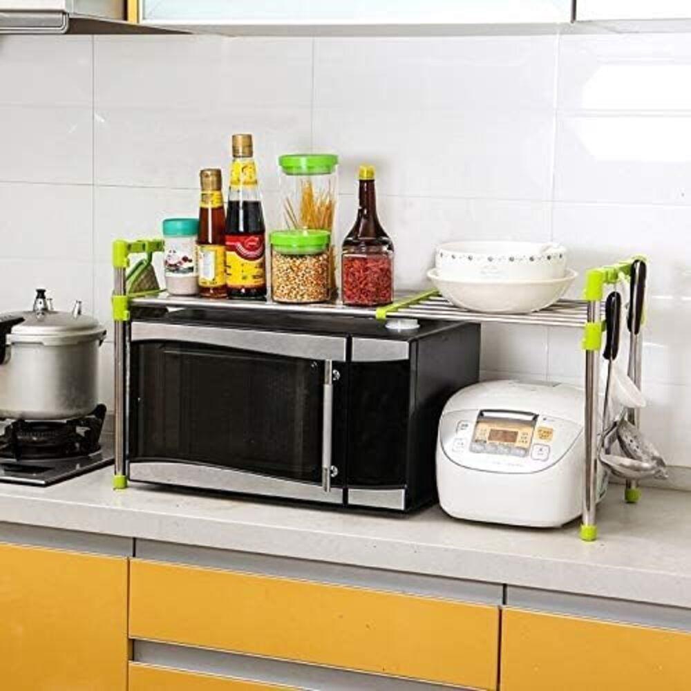 Prateleira Inox Organizador Cozinha Banheiro Estante Ajustavel Multifuncional Microondas Sapateira - 7