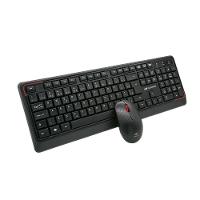 Kit Teclado E Mouse Wireless (s- Fio) C3tech K-w70bk 1600dpi -preto - 3