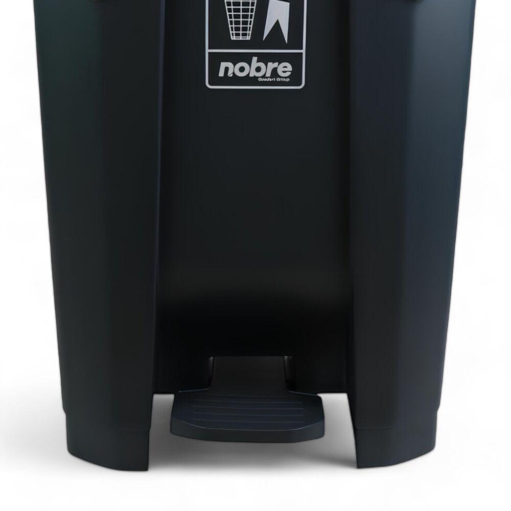 Lixeira Plástica Com Pedal 80l Cinza áreas Externas Grande - Nobre - 3