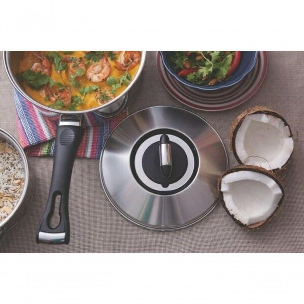 Panela Tramontina Solar Baquelite Aço Inox Com Cabo 20cm - 2