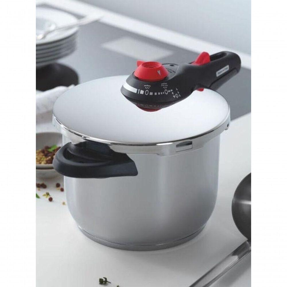 Panela De Pressão Tramontina Solar 22cm Em Aço Inox 6 Litros - 2