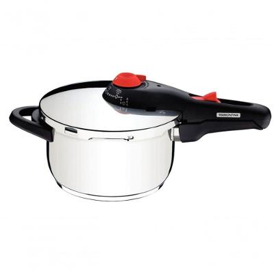 Panela De Pressão Tramontina Solar 22cm Em Aço Inox 4,5 Litros