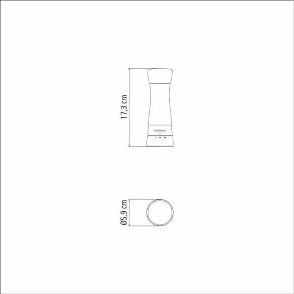 Moedor De Sal Ou Pimenta Tramontina Realce Aço Inox E Acrílico - 4